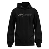 Black hoodie with 'Stone Glacier' logo on a white background