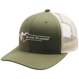 Green and white cap with 'Stone Glacier' logo on a white background