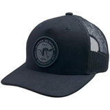 Stone Glacier SG King Ram Patch Trucker Hat in Black, front view