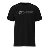 Black t-shirt with 'Stone Glacier' logo on a white background