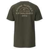Stone Glacier SG Established T-Shirt in Army Green, back view