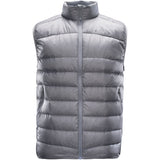 Grumman Down Vest in Granite Gray – product view on white background