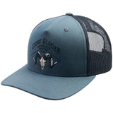 Stone Glacier SG Ram Skull Trucker Hat in Charcoal, front view