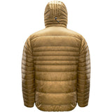Grumman LITE Down Jacket in  Fieldstone – product back view on white background